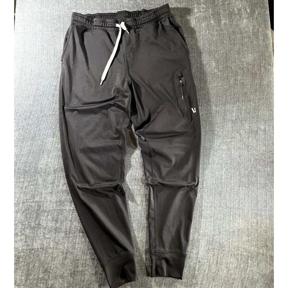 Vuori Mens Sunday Performance Jogger Pants Black Stretch Size XSmall